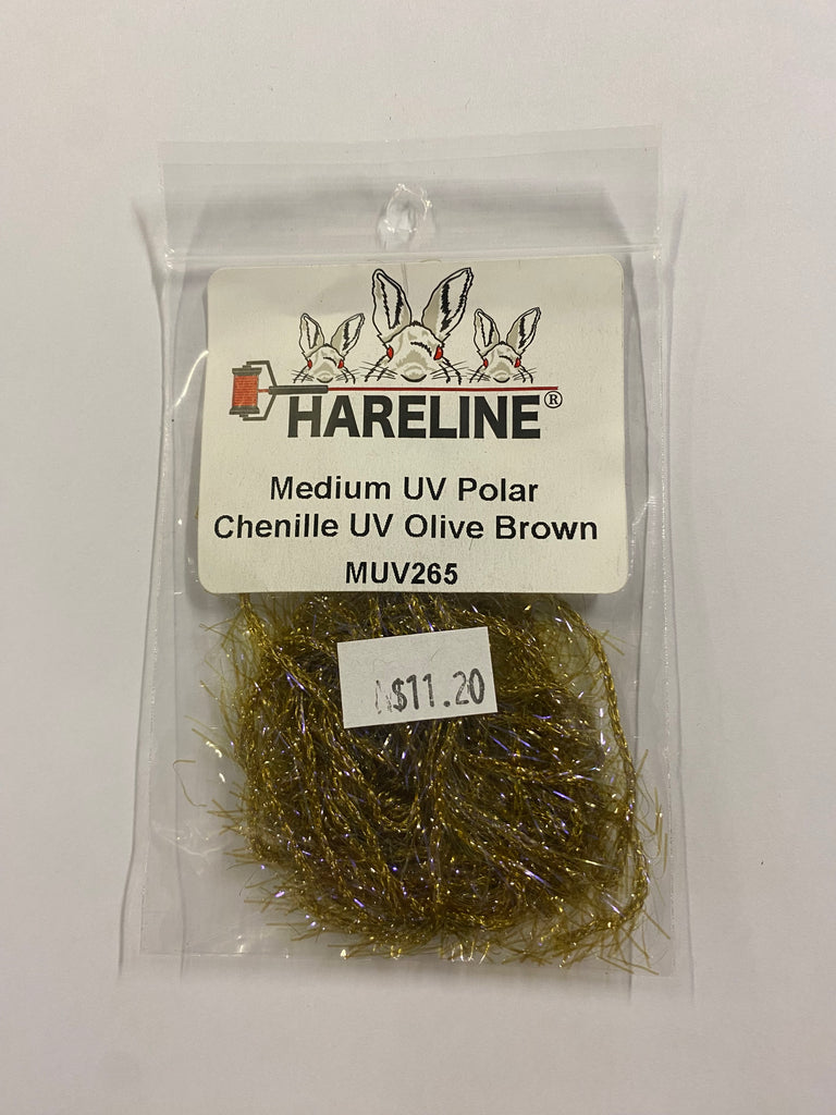 Hareline UV Polar Chenille UV Olive Brown