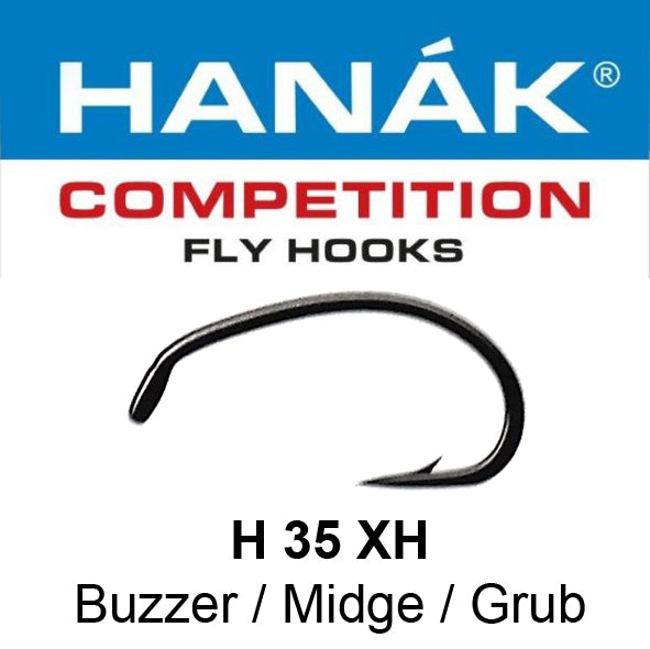 Hanak Competition Fly Hooks H550BL - Barbless Long Curved Nymph