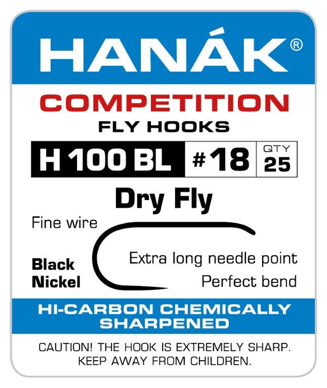 Hanak Barbless Dry Fly Hooks H 100 BL