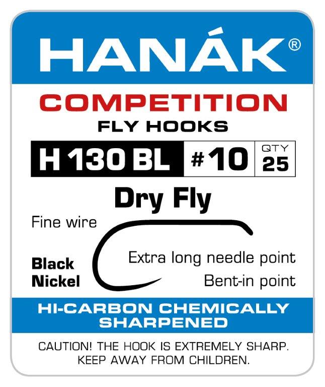 Hanak Barbless Dry Fly Hooks H 130 BL