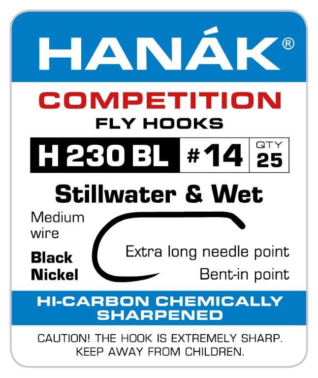 Hanak Barbless Stillwater & Wet Fly Hooks H230 BL