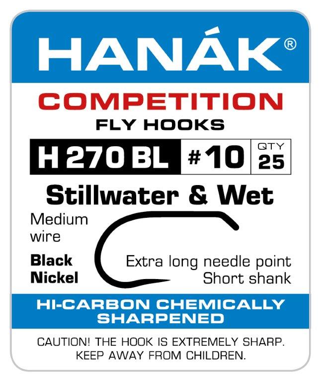 Hanak Barbless Stillwater & Wet Fly Hooks H 270 BL