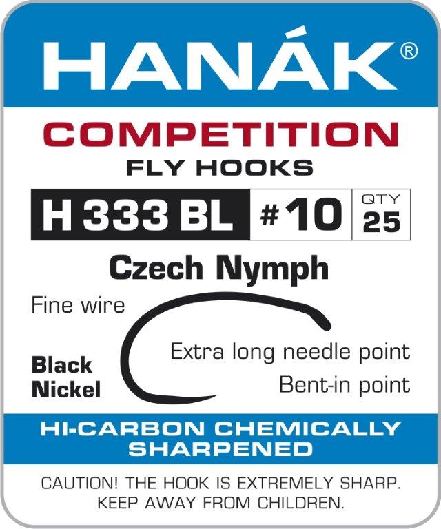 Hanak Barbless Czech Nymph Fly Hooks H 333 BL