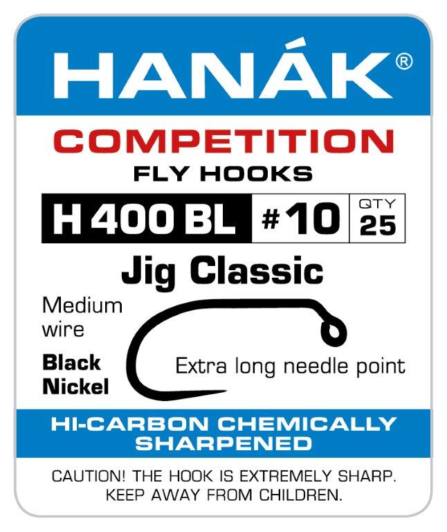 Hanak Barbless Jig Classic Fly Hooks H 400 BL