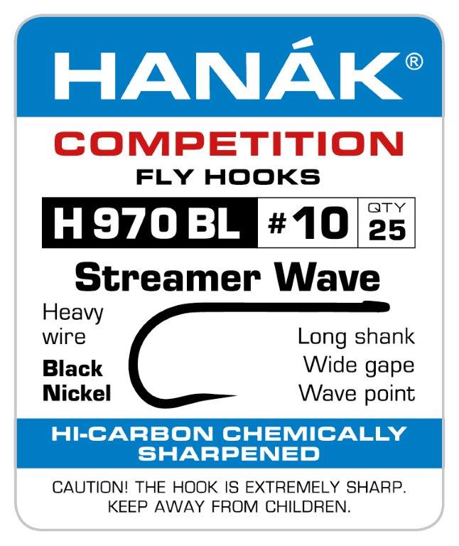 Hanak Barbless Streaner Wave Fly Hooks H 970 BL