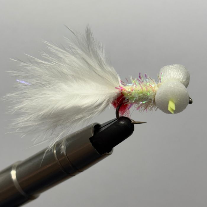 Creel Flies- White/yellow flash Booby