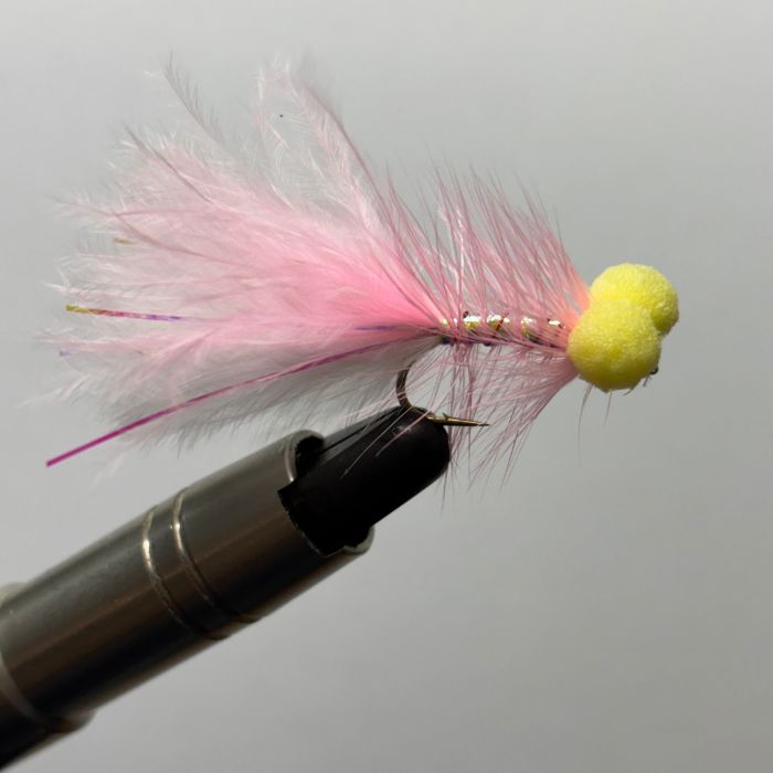 booby fishing lure Creel Flies- Pink/Yellow Booby – Creel Tackle Shop