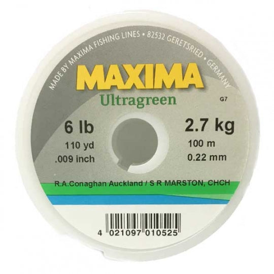 Maxima Ultra Green 100m Spools – Sportinglife Turangi