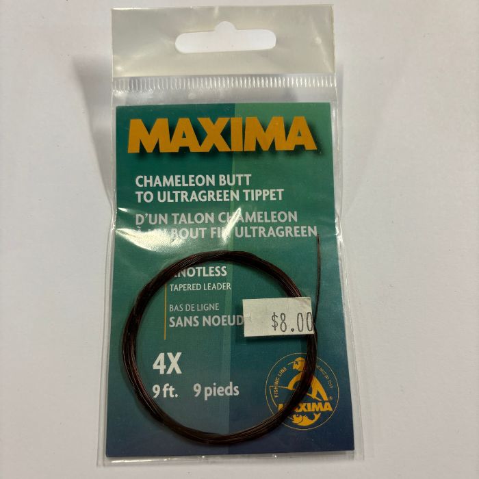 Maxima Chameleon Butt to Ultragreen Tippet