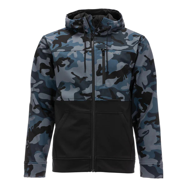 Simms Katafront Hoody Hex Camo Carbon Simms Rogue Fleece