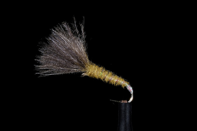 CDC Shuttle Cock Olive Fishing Fly