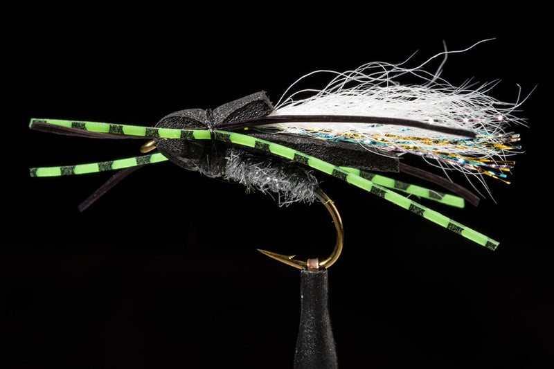 Flat Back Cicada Black Fishing Fly