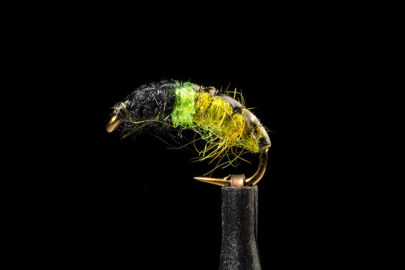 Hot Spot Czech Nymph Caddis Olive Fishing Fly